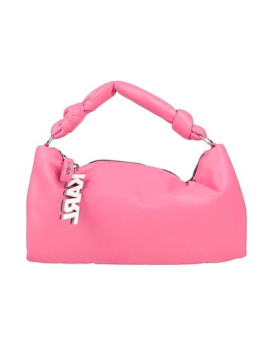 KARL LAGERFELD Handbag K/KNOTTED MD SHOULDERBAG Pink 65% Recycled leather, 19% Polyurethane, 16% Polyester