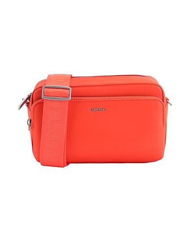 CALVIN KLEIN Across-body bag Orange 51% Polyester, 49% Polyurethane