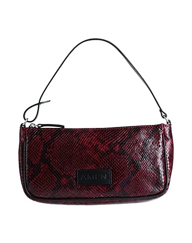 AMEN Handbag Burgundy Soft Leather