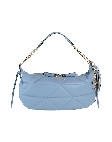 LA CARRIE Handbag Pastel blue Textile fibers