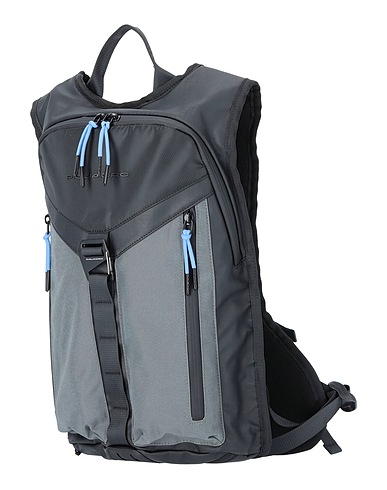 PIQUADRO Athletic bags and rucksacks Grey Recycled polyester, Recycled polyamide, Metal, Aluminium, ABS - Acrylonitrile Butadiene Styrene