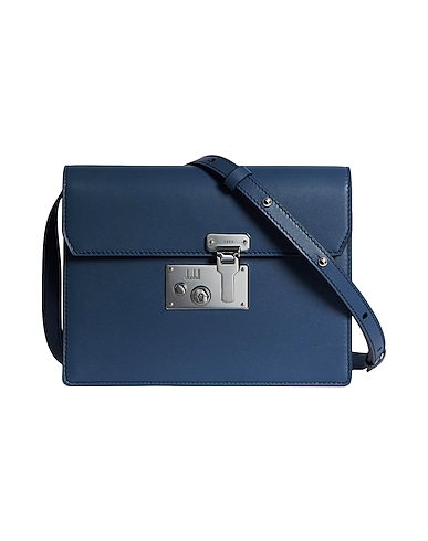 DUNHILL Handbag Pastel blue Soft Leather