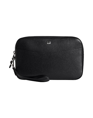 DUNHILL Handbag Black Soft Leather