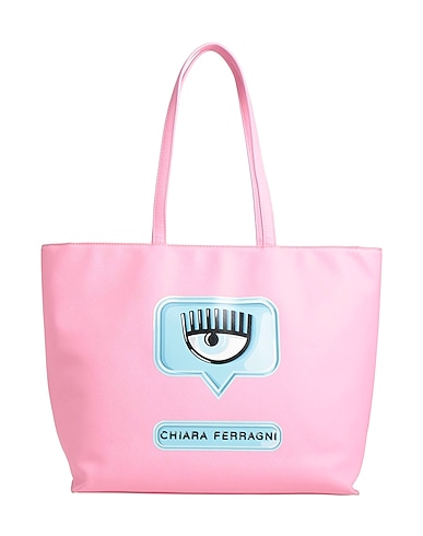 CHIARA FERRAGNI Handbag Pink 100% Polyurethane, Polyurethane resin