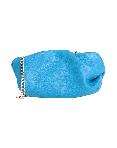MY CHOICE Across-body bag Azure 100% Calfskin