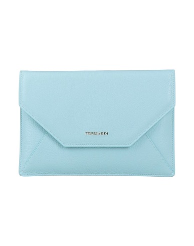 TRUSSARDI Handbag Sky blue Cowhide