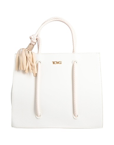 TOY G. Handbag White 90% PVC - Polyvinyl chloride, 10% Polyester