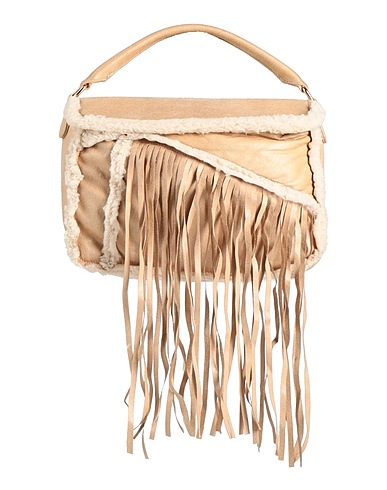 LA MILANESA Handbag Sand Textile fibers