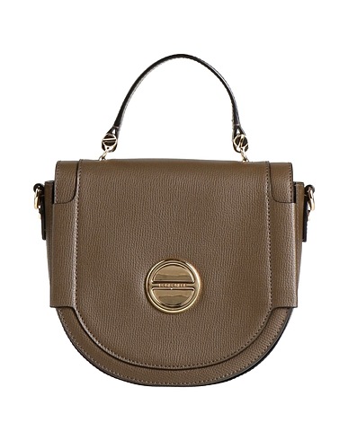 BORBONESE Handbag Khaki 100% Leather