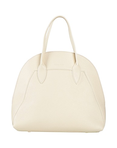 BORBONESE Handbag Ivory Soft Leather