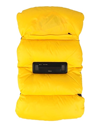 VALEXTRA Bag accessories & charms Yellow 100% Polyamide, Calfskin