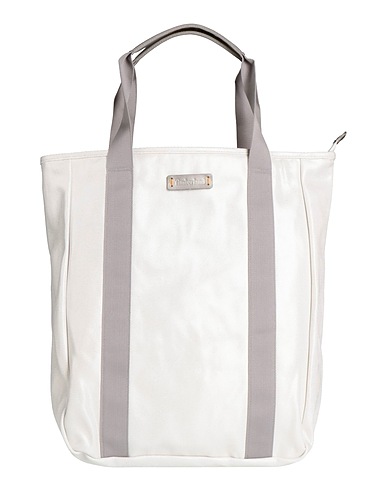 TIMBERLAND Handbag Light grey 100% Cotton, Bovine leather