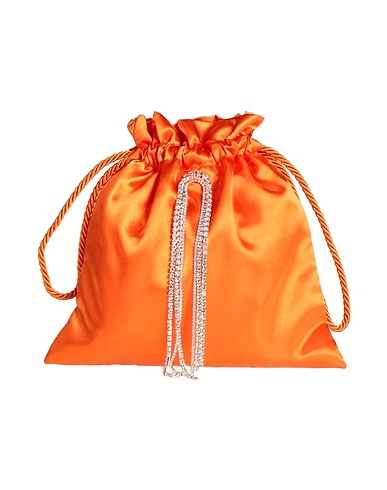 DHANDI Handtasche Orange Gewebefasern