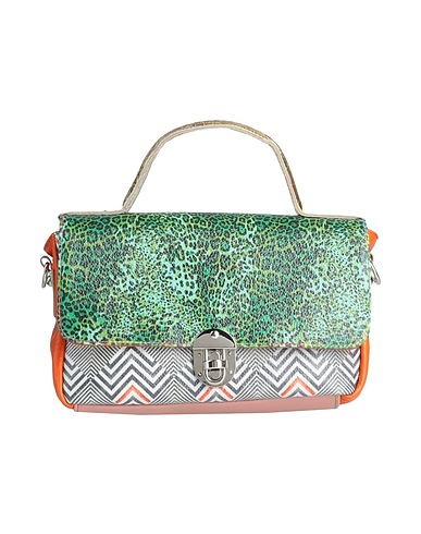 EBARRITO Handbag Green Soft Leather