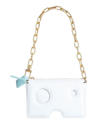 OFF-WHITE™ Shoulder bag White 100% Soft Leather