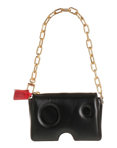 OFF-WHITE™ Schultertasche Schwarz 100% Leder