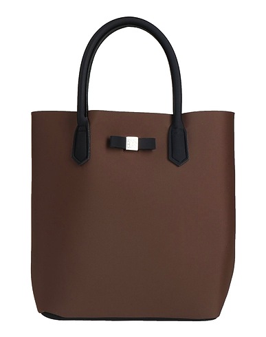 SAVE MY BAG Borsa a mano Cioccolato 50% PEEK (Polietere - Etere - Chetone), 40% Poliammide, 10% Elastan