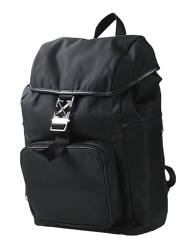 OFF-WHITE™ Rucksacks Black 90% Polyamide, 10% Acrylic, Soft Leather