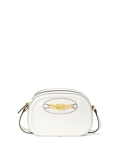 LAUREN RALPH LAUREN Sac bandoulière LEATHER MEDIUM JORDYNN CROSSBODY BAG
 Ivoire 100% Cuir de bovin