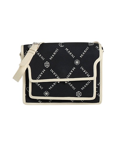 MARNI Cross-body bags Black 100% Polyamide, Brass, Steel