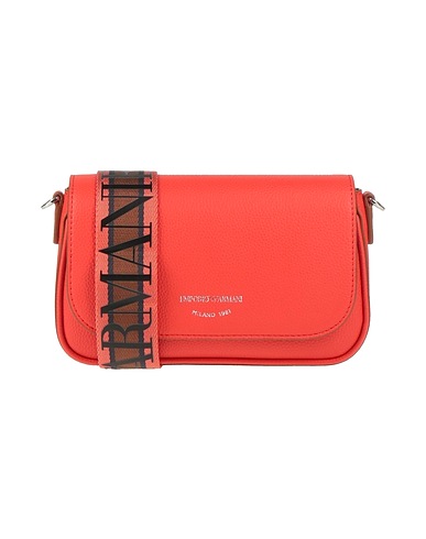 EMPORIO ARMANI Across-body bag Tomato red Soft Leather