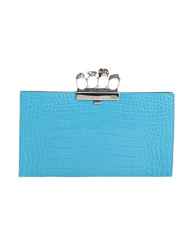MCQUEEN Handbag Azure Soft Leather