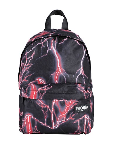 PHOBIA ARCHIVE Rucksacks BACKPACK WITH LIGHTINING
 Black 100% Polyester