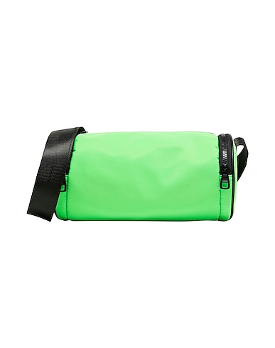 8 by YOOX Cross-body bags RECYCLED  POLYESTER DUFFEL BAG Green 100% Polyester