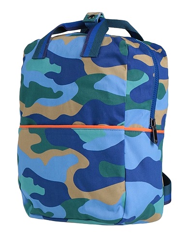 IL GUFO Backpack & fanny pack Blue 95% Cotton, 5% Elastane