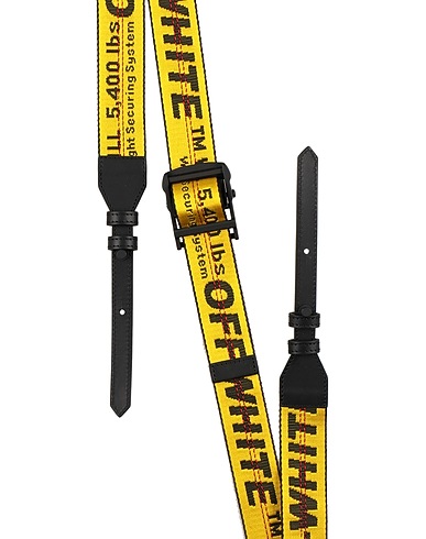 OFF-WHITE™ Bag accessories & charms Yellow 100% Soft Leather, Textile fibers