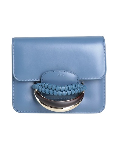 CHLOÉ Borsa a mano Avio 100% Pelle di vitello, Pelle di agnello, Zama, Legno di Noce, Ottone