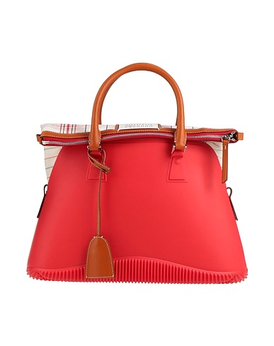 MAISON MARGIELA Handbag Red 100% Rubber, Bovine leather, Cotton, Polyester, Zinc