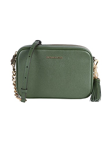 MICHAEL MICHAEL KORS Across-body bag Dark green 100% Bovine leather