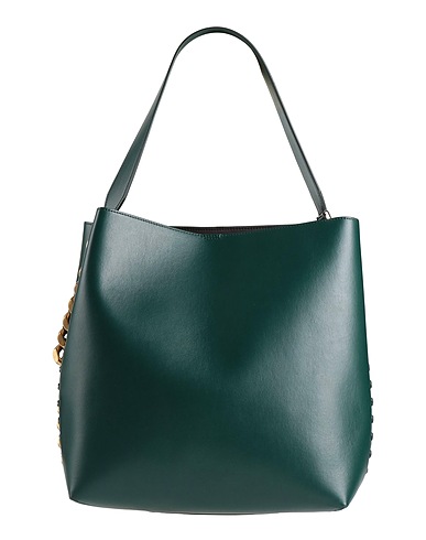 STELLA McCARTNEY Handbag Dark green 51% Polyester, 49% Polyurethane