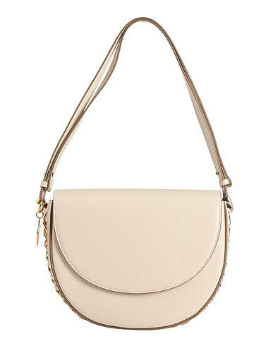 STELLA McCARTNEY Borsa a tracolla Panna 51% Poliestere, 49% Poliuretano