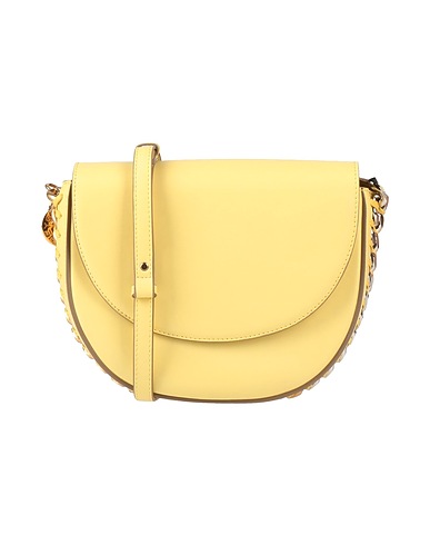 STELLA McCARTNEY Cross-body bags Pastel yellow 51% Polyester, 49% Polyurethane