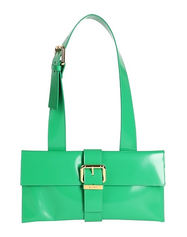 BY FAR Shoulder bag Green 100% Bovine leather