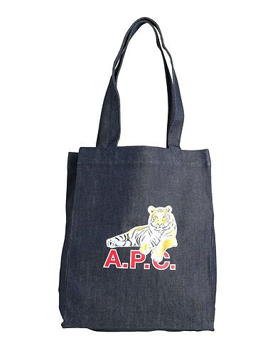 A.P.C. Borsa a spalla Blu 98% Cotone, 2% Poliuretano
