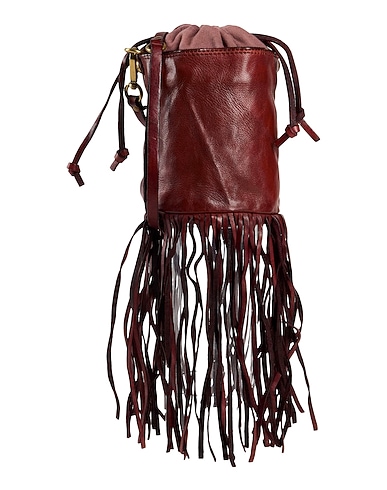 CAMPOMAGGI Borsa a tracolla Bordeaux 100% Pelle di vitello