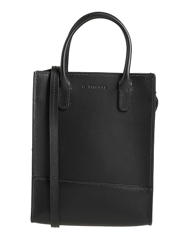 IL BISONTE Handbag Black Soft Leather