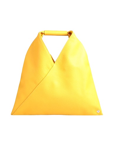 MM6 MAISON MARGIELA Handbag Yellow 100% Bovine leather, Copper