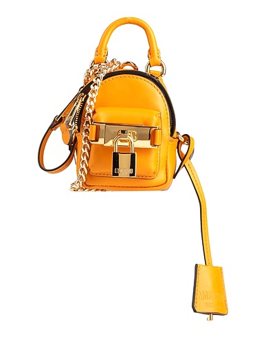 MOSCHINO Handbag Yellow Leather