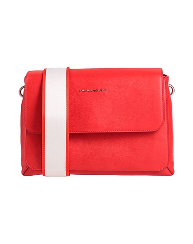 PIQUADRO Cross-body bags Red Bovine leather, EVA (Ethylene - Vinyl - Acetate), Nylon, Polyester, Metal