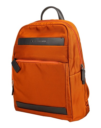PIQUADRO Rucksäcke Lederfarben Rindsleder, Nylon, Polyester, Metall