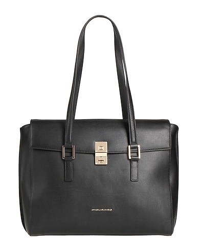 PIQUADRO Handbag Black Soft Leather
