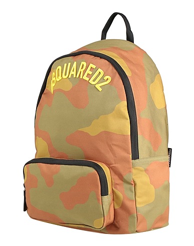 DSQUARED2 Backpack & fanny pack Military green 97% Cotton, 3% Elastane, Polyamide