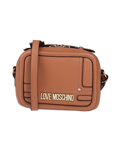 LOVE MOSCHINO Across-body bag Camel 100% Polyurethane