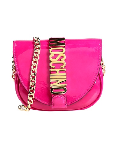 MOSCHINO Umhängetasche Fuchsia Leder