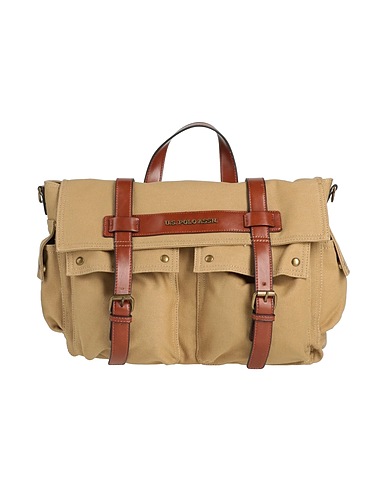 U.S.POLO ASSN. Handbag Camel 90% Textile fibres, 10% Polyurethane, Soft Leather