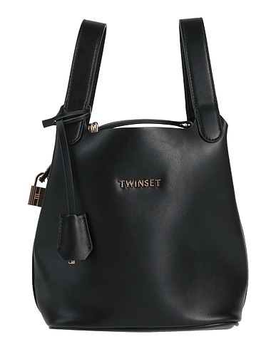 TWINSET Handbag Black 100% Polyurethane
